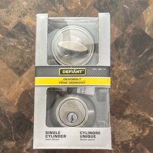Satin Nickel Single Cylinder Deadbolt New With Tags